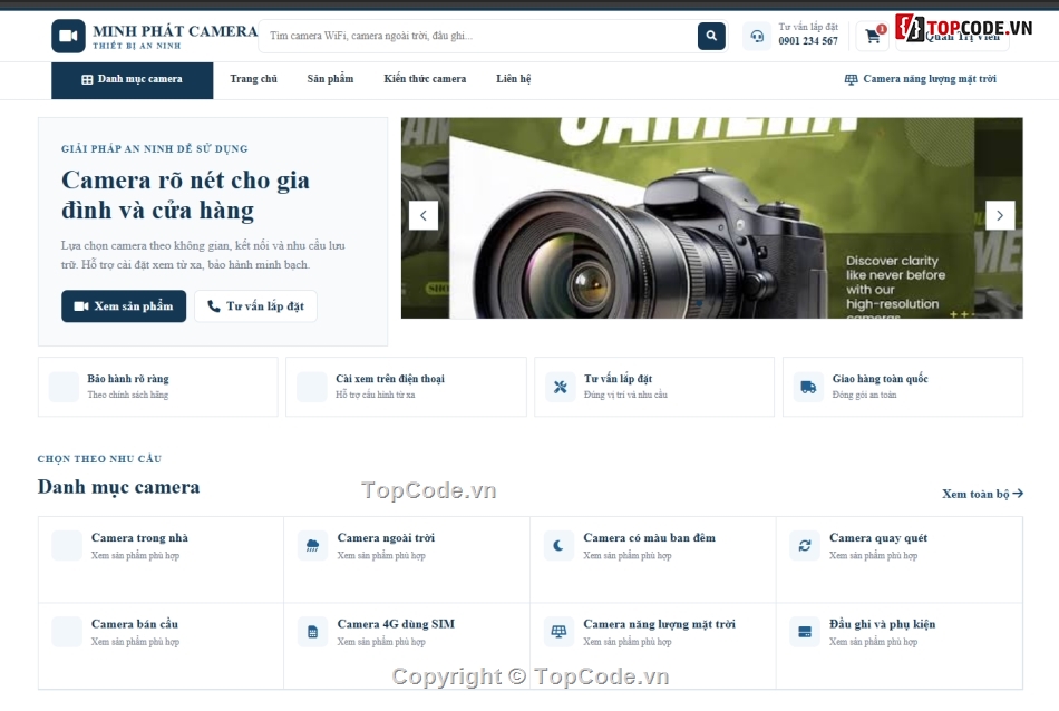 website,camera,bán website